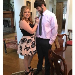 floral cocktail dress